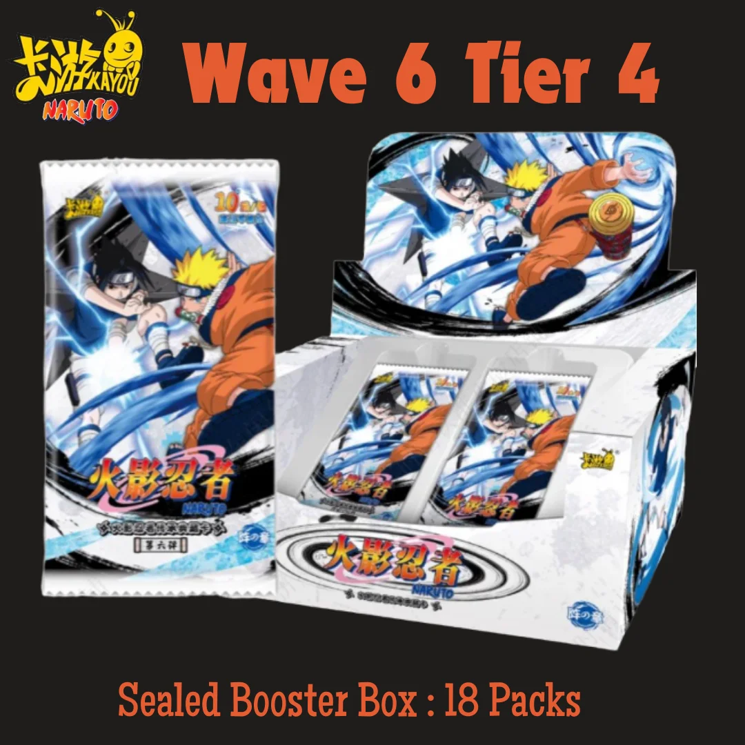 Kayou Naruto Wave 6 Tier 4 Sealed Booster Box (2024 Release)