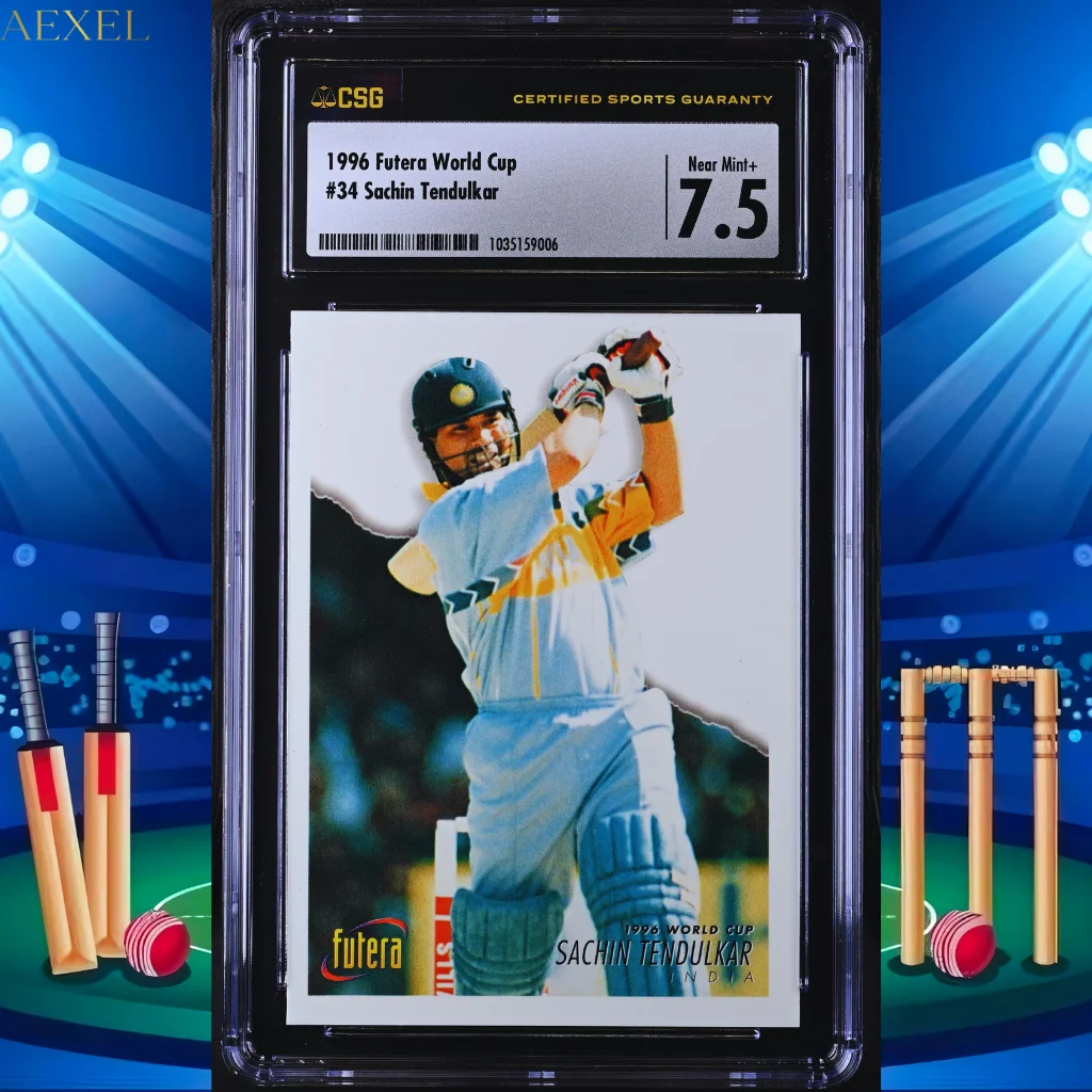 Sachin Tendulkar 1996 Futera #34 CGC Graded 7.5 Trading Card