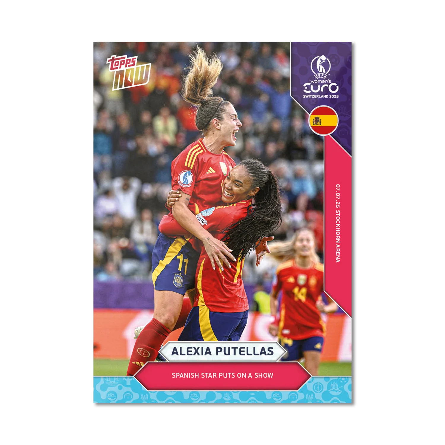 Alexia Putellas - UEFA Women’s EURO 2025™ Topps NOW® - Card 9 (PACK OF 20)