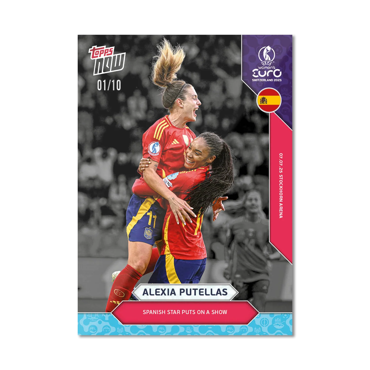 Alexia Putellas - UEFA Women’s EURO 2025™ Topps NOW® - Card 9 (PACK OF 20)