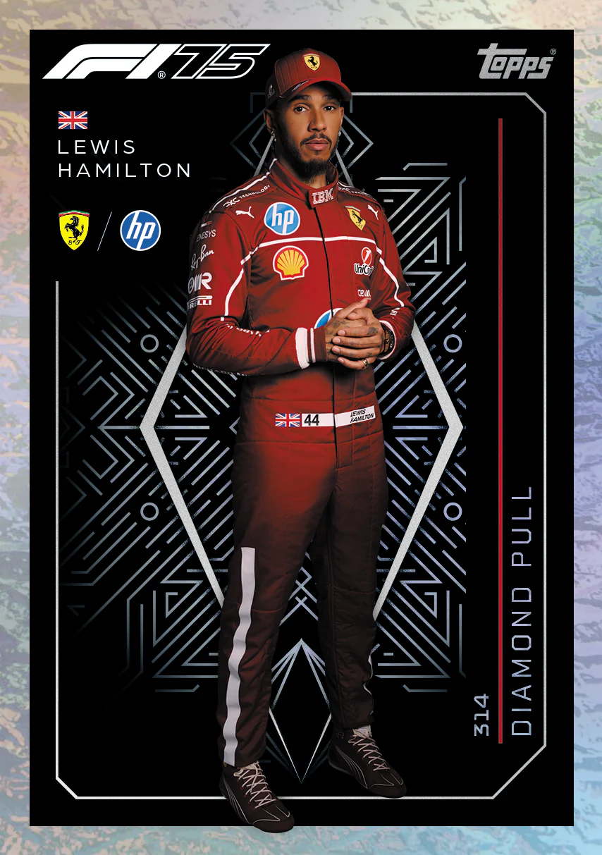 Topps Turbo Attax Formula 1® 2025 - Diamond Edition Mega Tin - contains 66 cards including 6 LE's and 5 exclusive cards.