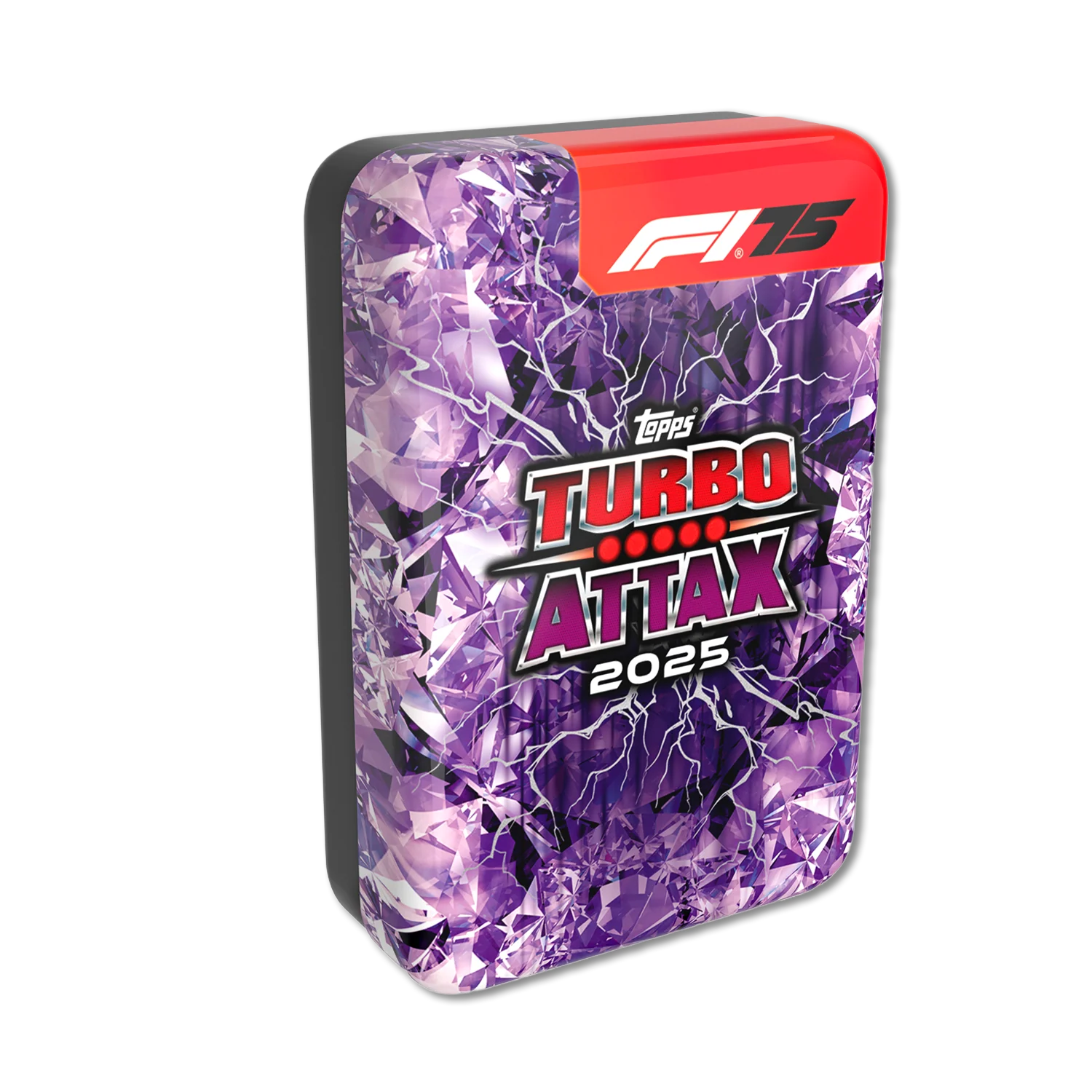 Topps Turbo Attax Formula 1® 2025 - Mega Tin - Lightning Lids - contains 66 cards including 6 LE's and 4 Exclusive 'Lightning Lids' Cards!