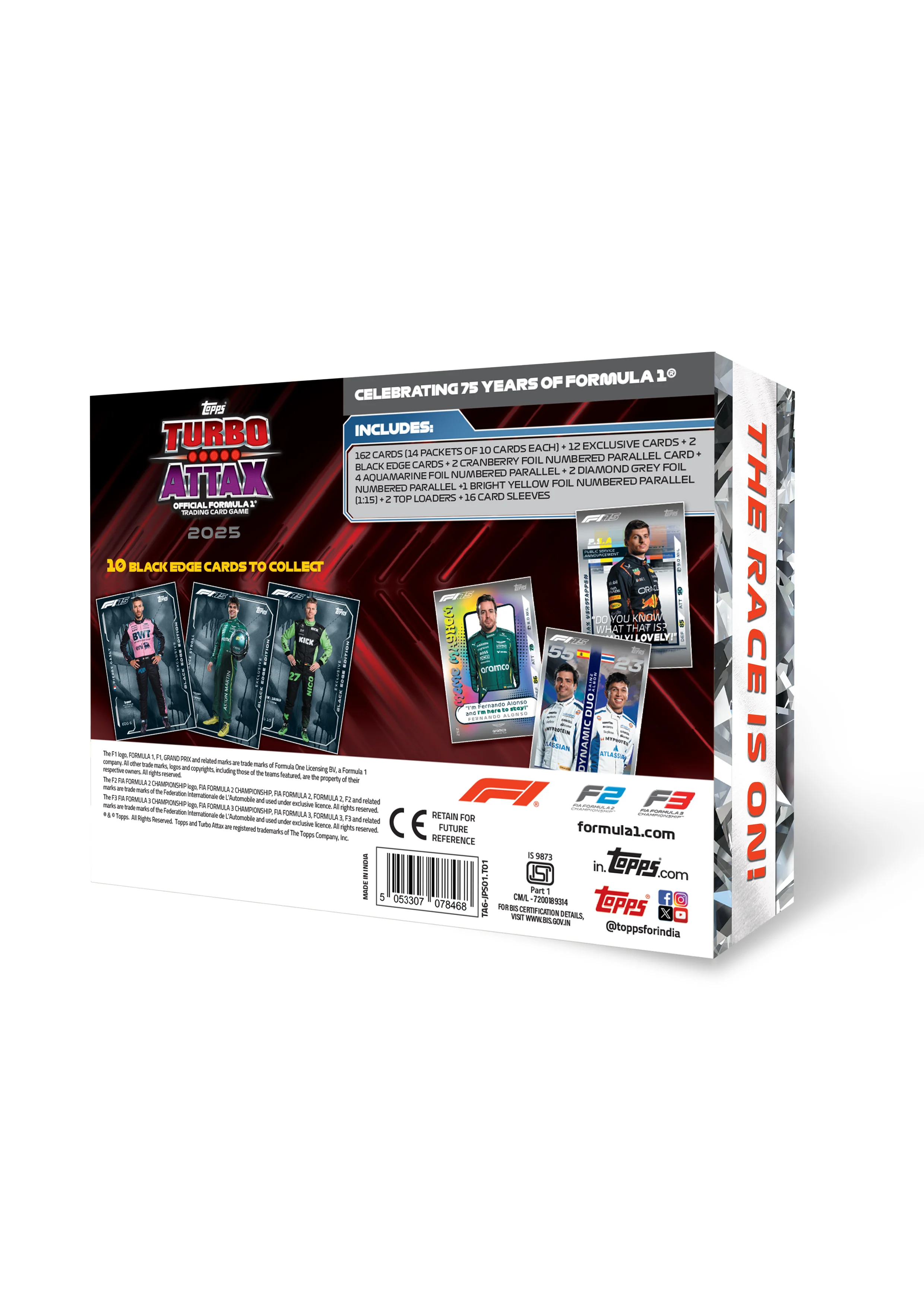 Topps Turbo Attax Formula 1® 2025 Trading and Collectible Card Game (Jumbo Pack)