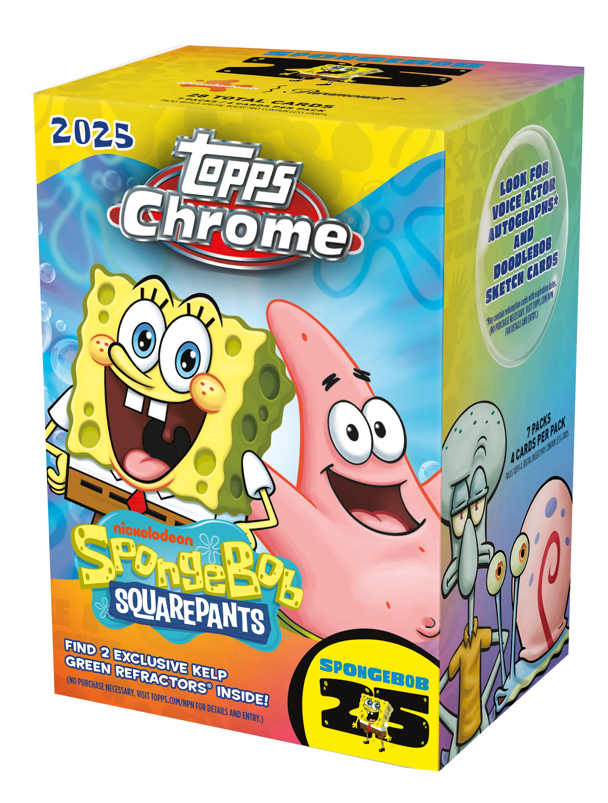 2025 Topps Chrome® SpongeBob 25th Anniversary - Value Box